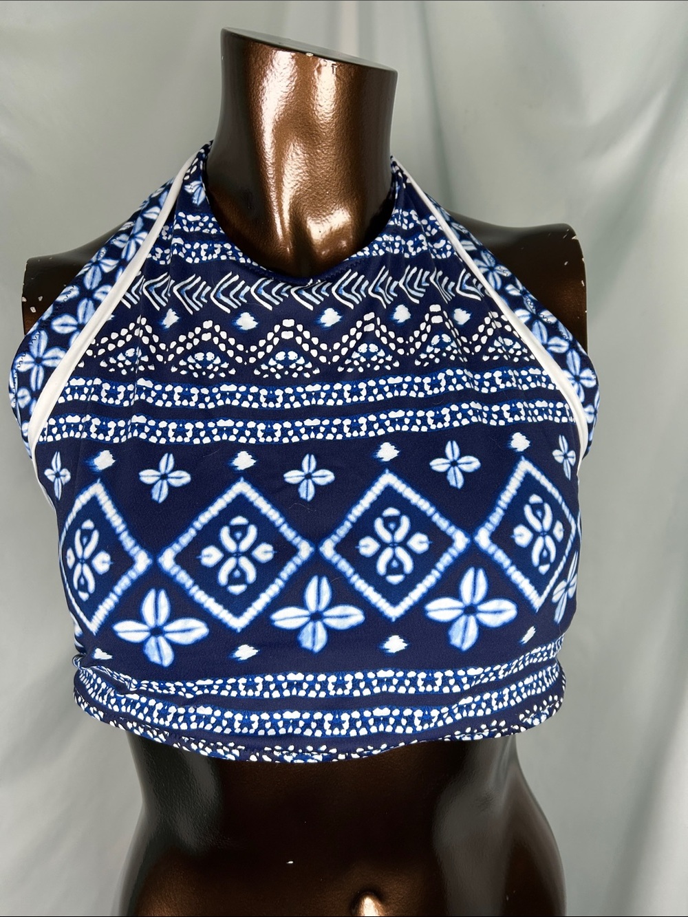 Tommy Bahama Cowrie hi neck Bikini Top - LG - New